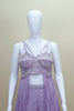 Stylish Lavender Crop Top with Palazzo Set Designer Indo Western Outfit