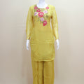 Yellow Kurta Palazzo Set Festive Casual Ethnic Wear