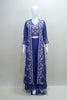 Navy Blue Three Piece Crop Top Palazzo Long Jacket Party Wear