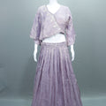 Lavender Crop Top Lehenga Set Modern Party Wear Festive Outfit