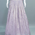 Lavender Crop Top Lehenga Set Modern Party Wear Festive Outfit