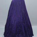 Purple Designer Lehenga Choli with One Shoulder Blouse Dupatta