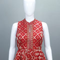 Designer Red Anarkali Suit Dupatta Festive Wear