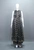 Elegant Black Anarkali Suit Golden Dupatta Party Wear