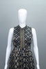Elegant Black Anarkali Suit Golden Dupatta Party Wear