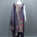 Grey Silk Salwar Suit with Dupatta Elegant Party Wear