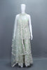 Pastel Green Net Sharara Suit with Dupatta Designer Party Wear