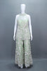 Pastel Green Net Sharara Suit with Dupatta Designer Party Wear