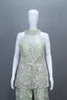 Pastel Green Net Sharara Suit with Dupatta Designer Party Wear