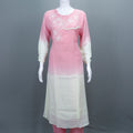Pink and White Ombre Cotton Salwar Suit Casual Festive Wear