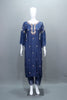 Navy Blue Georgette Kaftan Style Suit Party Wear