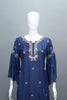 Navy Blue Georgette Kaftan Style Suit Party Wear