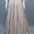 Beige Silk Lehenga Choli with Ombre Dupatta Bridal