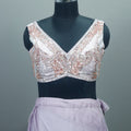 Onion Ruffle Lehenga Blouse Designer Party Cocktail Wear Ensemble