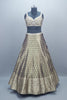 Olive Green Banarasi Silk Lehenga Choli Blouse Dupatta