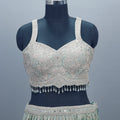 Pastel Green Lehenga Choli with Dupatta Party Wear