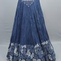Designer Navy Blue Lehenga Choli with Dupatta