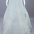 Mint Green Bridal Lehenga Choli Set Designer Party Wear