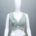 Pastel Green Net Lehenga Lehenga Choli with Dupatta Wear