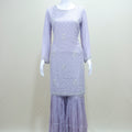Lavender Sharara Suit  Kurta with Dupatta Party Wear