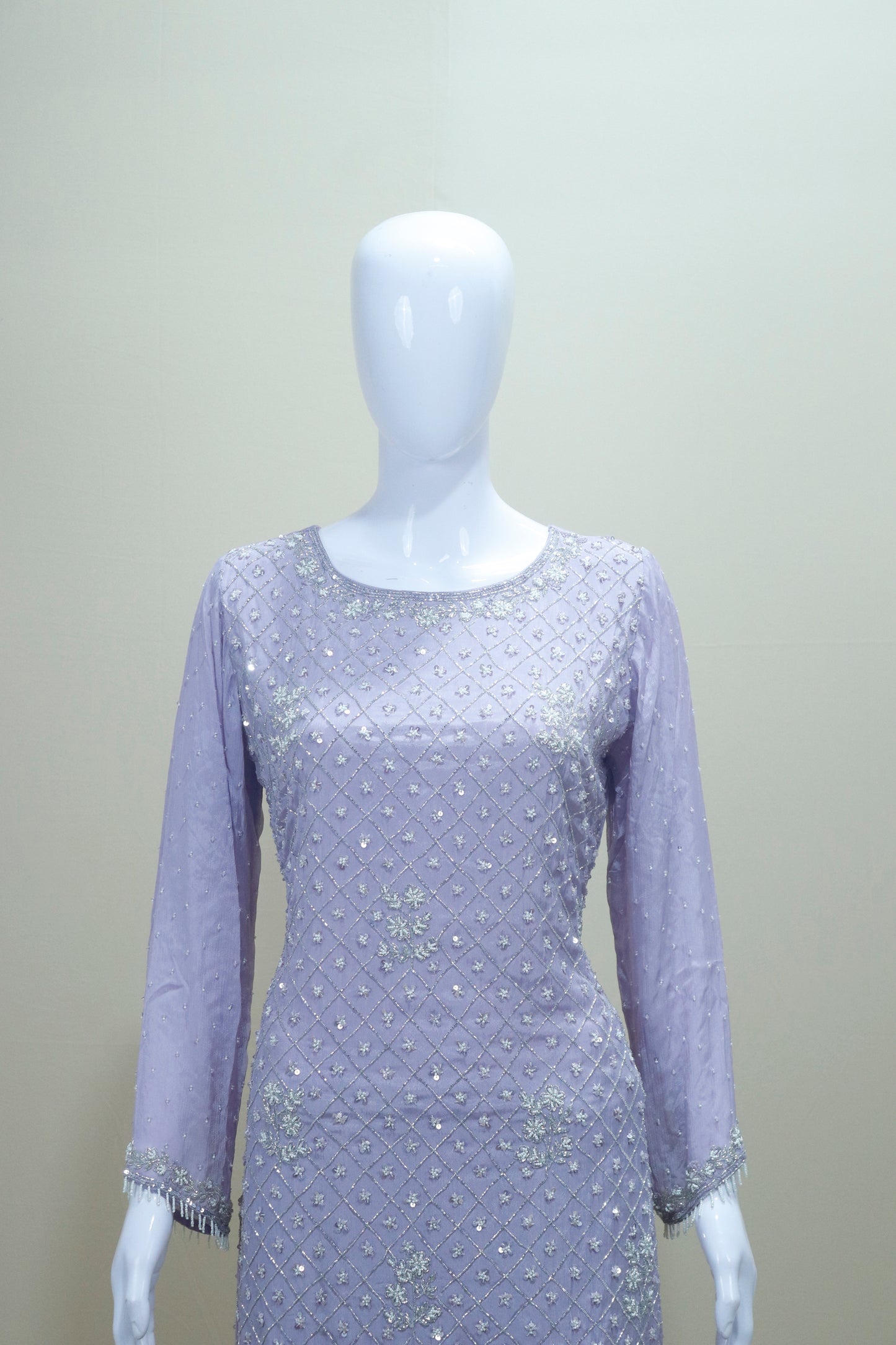 Lavender Sharara Suit  Kurta with Dupatta Party Wear