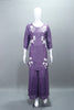 Purple Silk Kurta Set with Palazzo Dupatta Party Wear