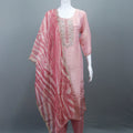  Pink Silk Kurta Set with Pants Dupatta Party Wear