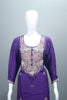 Elegant Purple Silk Salwar Kameez Set with Dupatta