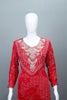 Stylish Red Georgette Salwar Kameez Set with Dupatta