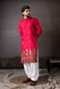Premium Rani Pink Rayon Printed Kurta Pajama Set for Men for Festival