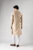 Grateful Cream Velvet Printed Kurta Pajama Set for Men for Festival