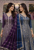Elegant Purple Chinon Embroidered Anarkali Gown with Dupatta for Women
