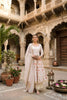 Stylish Off White Satin Silk Floral Digital Printed Anarkali Suit with Dupatta for Women