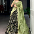Pista Green Printed Lehenga Set with Embroidered Dupatta