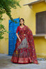 Elegant Grey Kalamkari Printed Lehenga Choli Elephant Motif Border Designer Dupatta