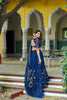 Elegant Navy Blue Embroidered Lehenga Choli Designer Dupatta Wedding