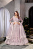 Elegant Lavender Embroidered Lehenga Choli Designer Net Dupatta Wedding