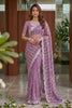Royal Lavender Purple Art Silk Saree Heavy Embroidery Work and Designer Blouse