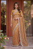 Premium Peach Art Silk Saree with Heavy Embroidery Work and Designer Blouse