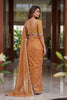Premium Peach Art Silk Saree with Heavy Embroidery Work and Designer Blouse