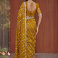 Premium Mustard Yellow Art Silk Saree with Heavy Embroidery Work and Designer Blouse