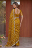 Premium Mustard Yellow Art Silk Saree with Heavy Embroidery Work and Designer Blouse