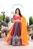 Stunning Multicolor Faux Georgette Embroidered Lehenga Choli with Designer Dupatta for Wedding