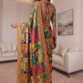 Elegant Multicolor Chinon Digital Printed Saree Blouse Piece for Party Wear