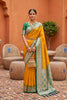 Premium Mustard Yellow Soft Silk Saree with Zari Weaving for Women