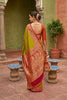 Graceful Lime Green Soft Silk Saree with Zari Weaving for Women