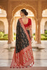 Elegant Black Soft Banarasi Silk Saree with Zari Weaving Work for Women