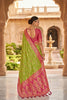 Stylish Lime Green Soft Banarasi Silk Saree Zari Weaving Work for Women