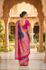 Lovely Purple Soft Banarasi Silk Saree with Zari Weaving Work for Women