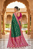 Vibrant Green Soft Banarasi Silk Saree with Zari Weaving Work for Women